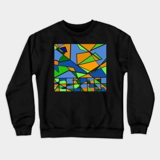 Stained Glass Pattern Art Crewneck Sweatshirt